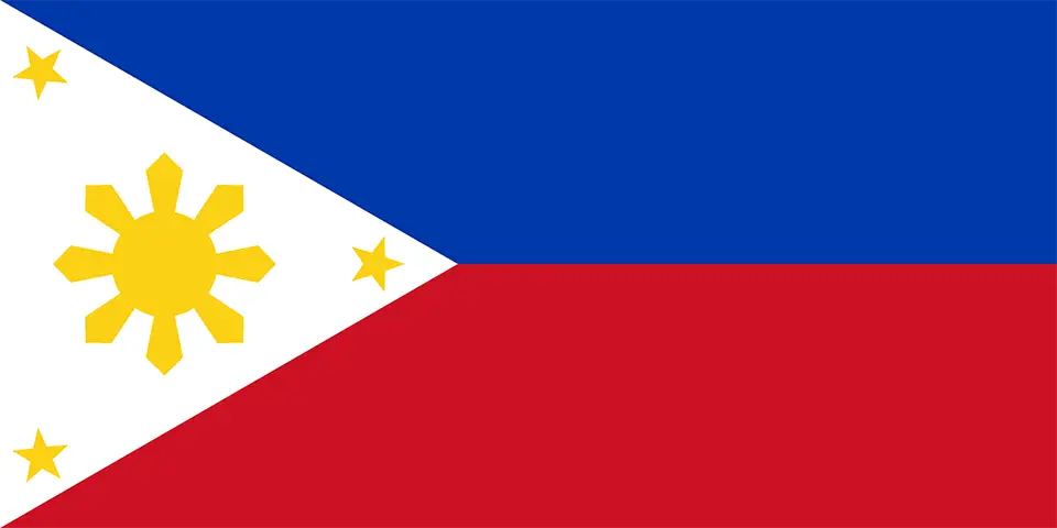 Drapeau des Philippines.