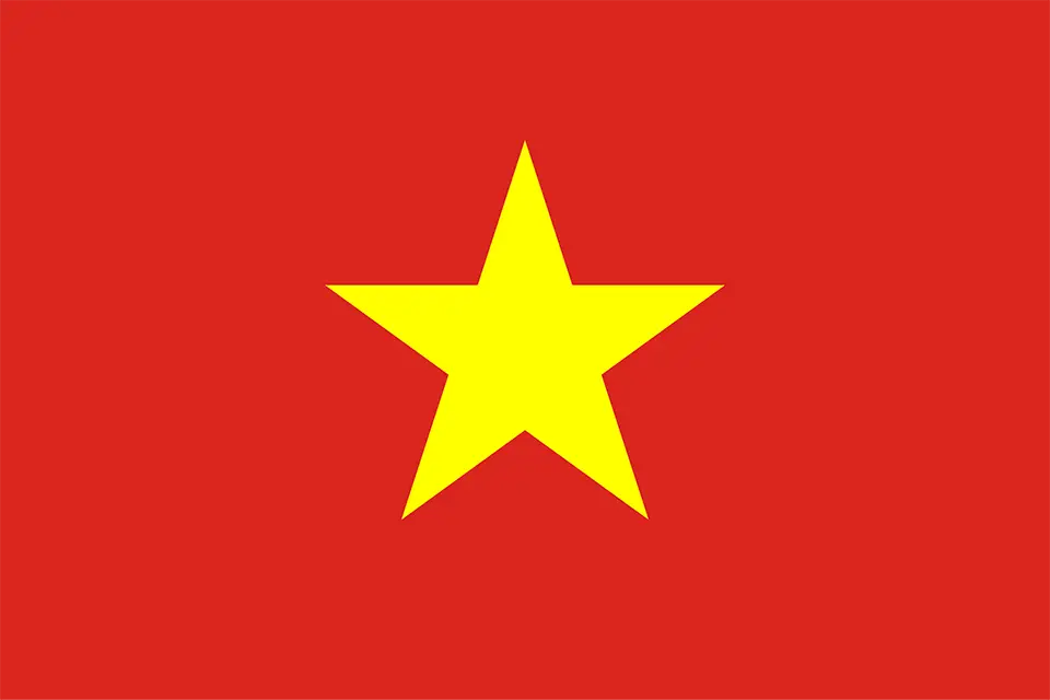 Drapeau du Vietnam.